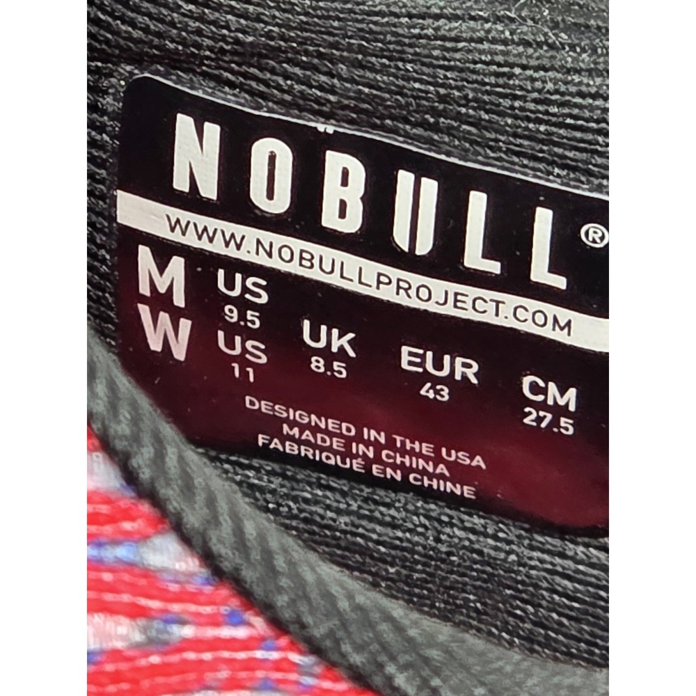 Nobull Trainer Size Men's 9.5 / Womens 11 Gym Shoes Black Pink Spring Floral - Picture 6 of 7